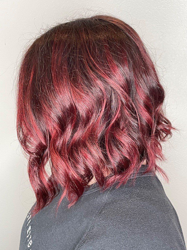 Hair cut and color