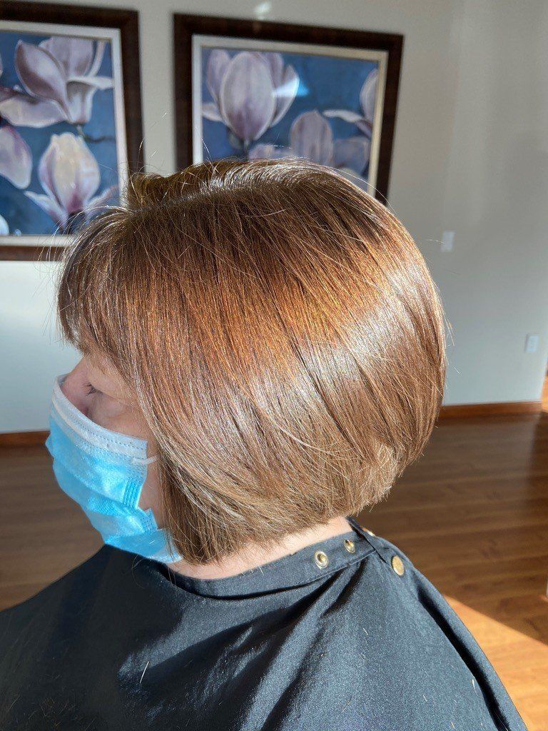 Hair cut and color