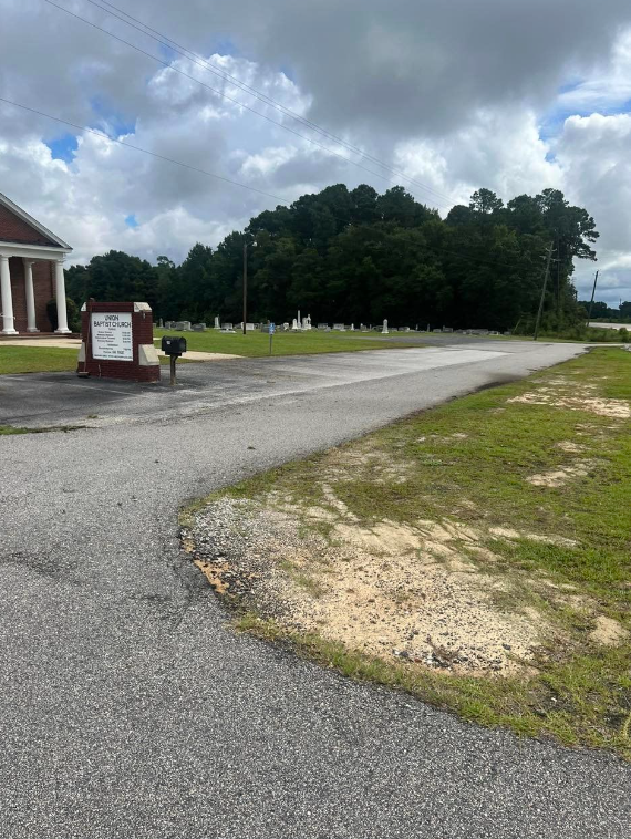 Union Baptist Church parking lot before