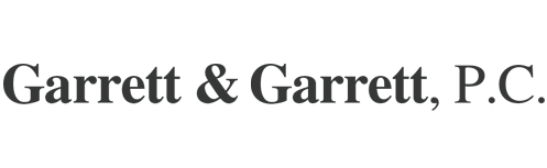 Garrett & Garrett, P.C. in dark text.