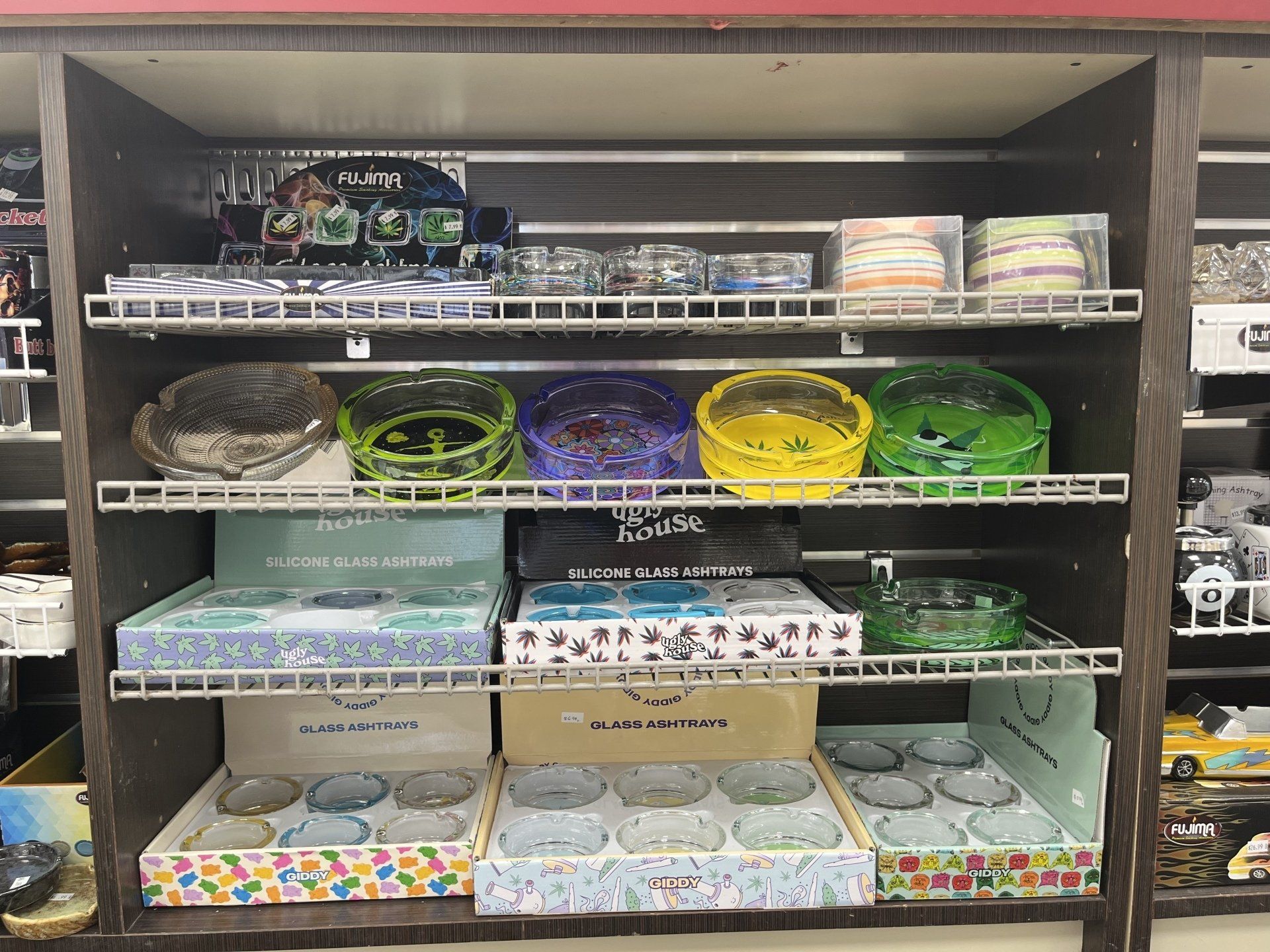 silicone glass ashtrays