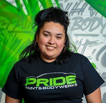 Woman wearing a black 