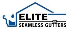 ELITE Seamless Gutters - Logo