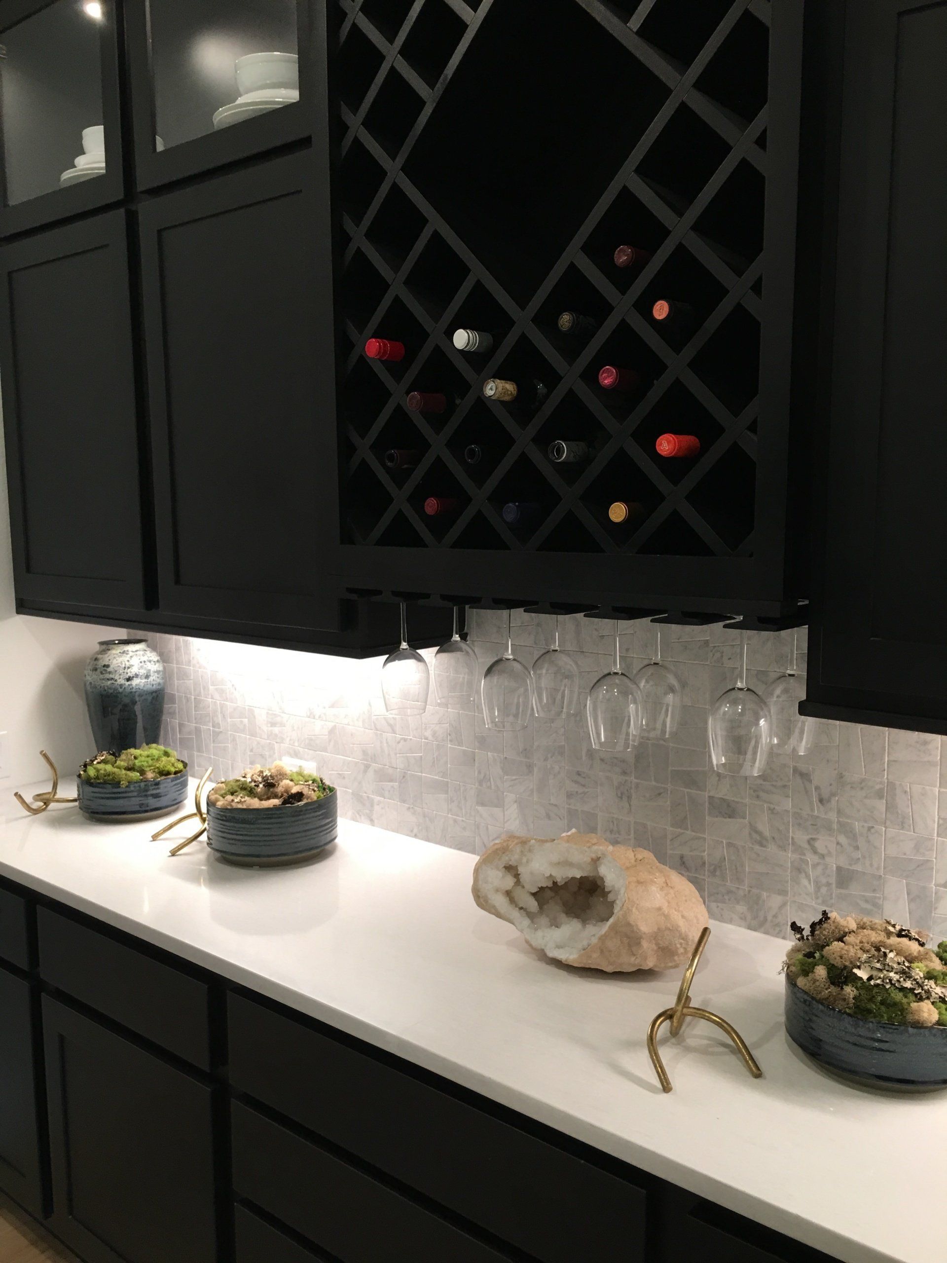 kitchen countertop and cabinet