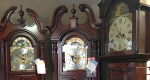 Different style of grandfather clock