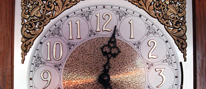 Close up shot of a clock