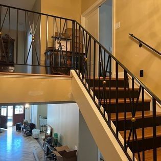 A staircase leading up to the second floor of a house.