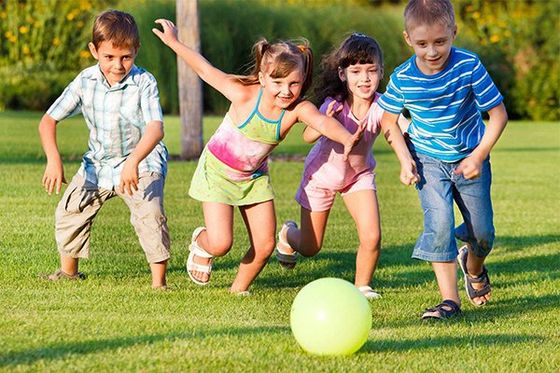 Happy children playing