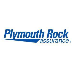Plymouth Rock Assurance blue company logo on a white background