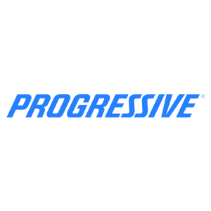 Progressive logo in blue text on a white background