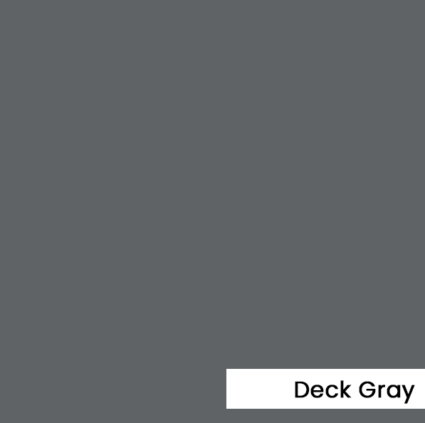 Solid square of Deck Gray paint color.