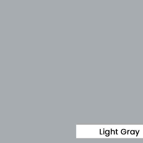 Light gray background with the text Light Gray in a white box.
