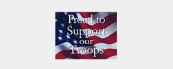 Proud to support our troops
