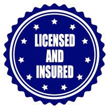 Licensed and Insured badge