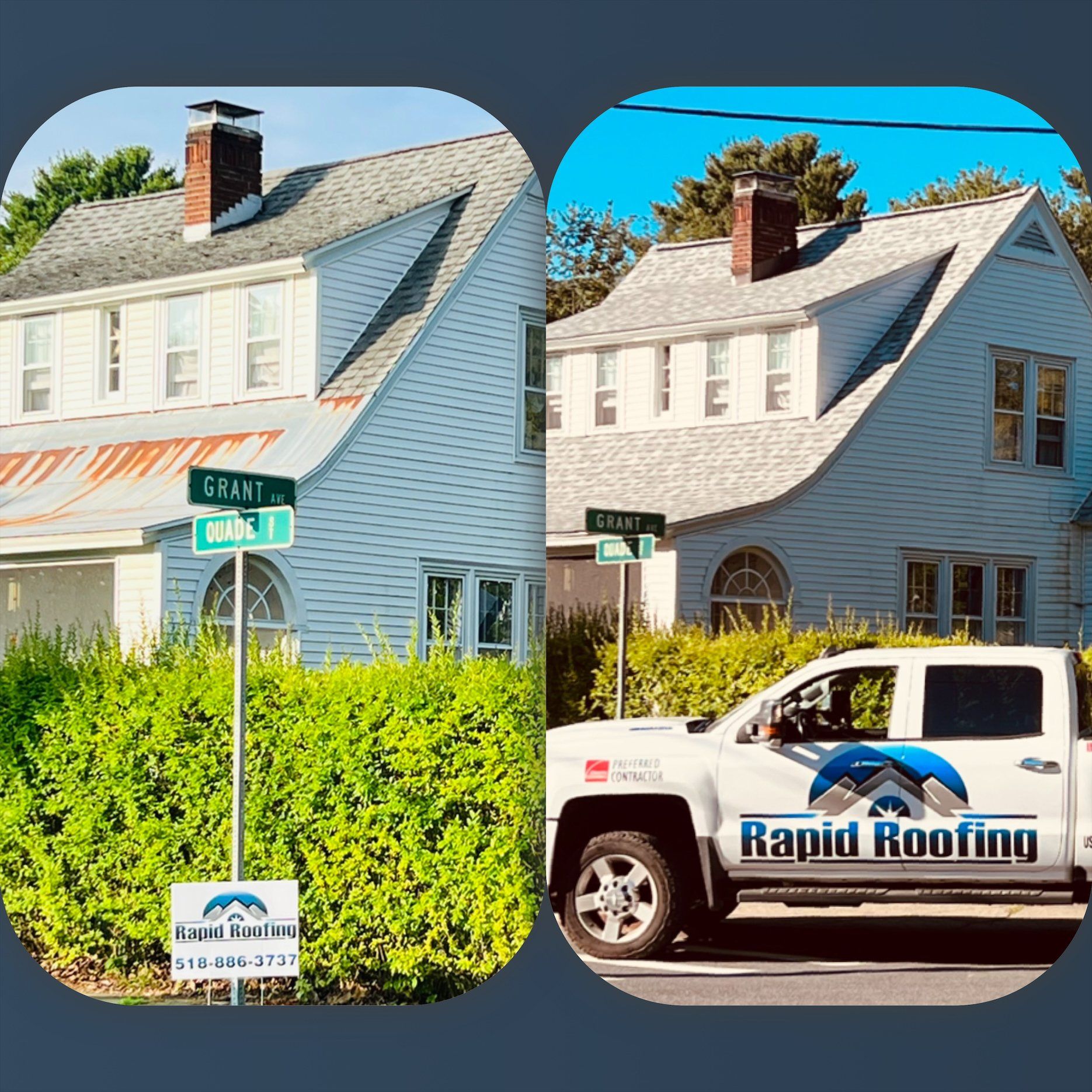 roof update before and after