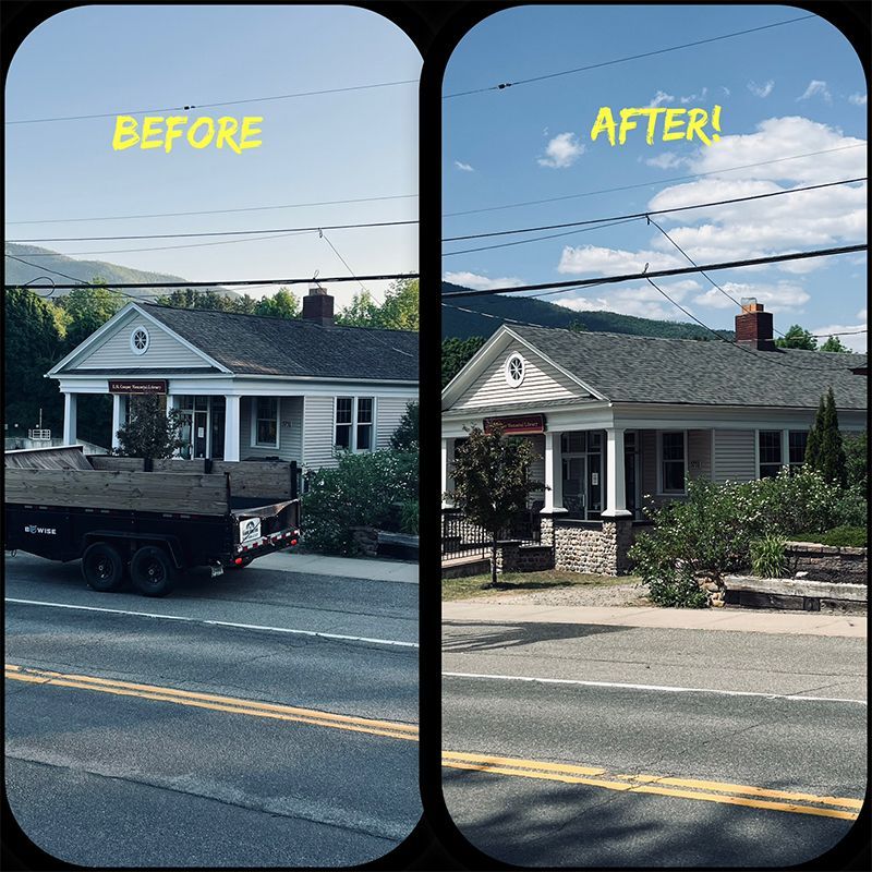Roofing before and after