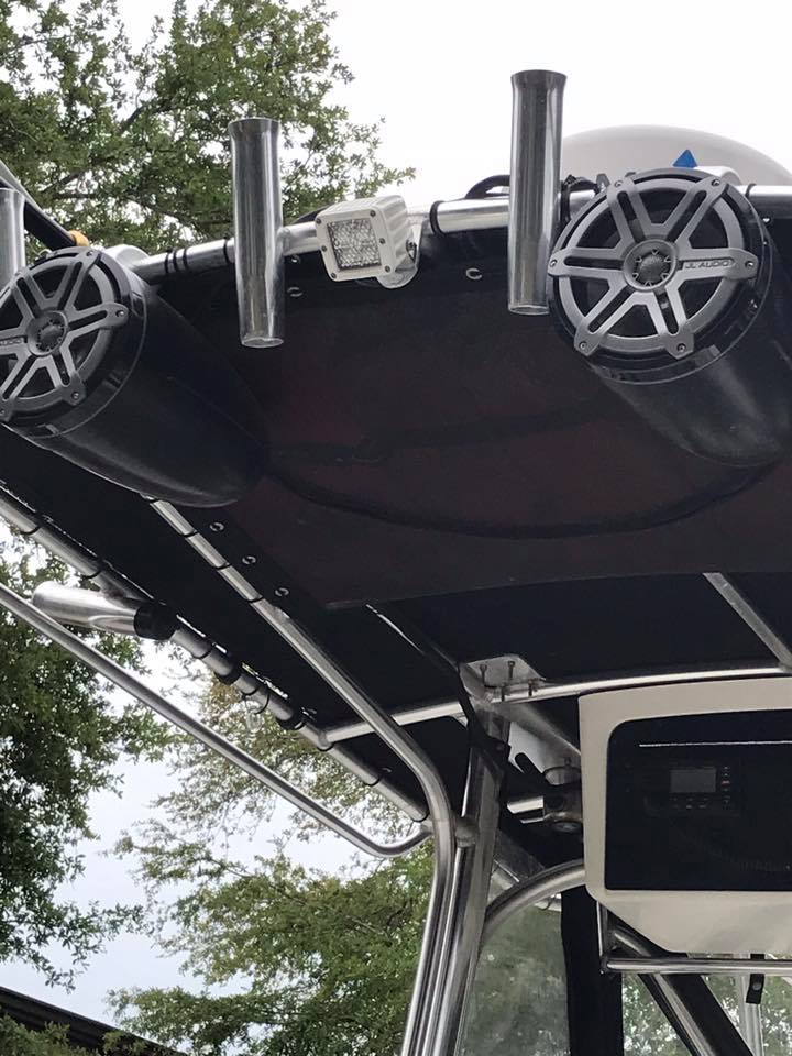 Golf cart audio accessories