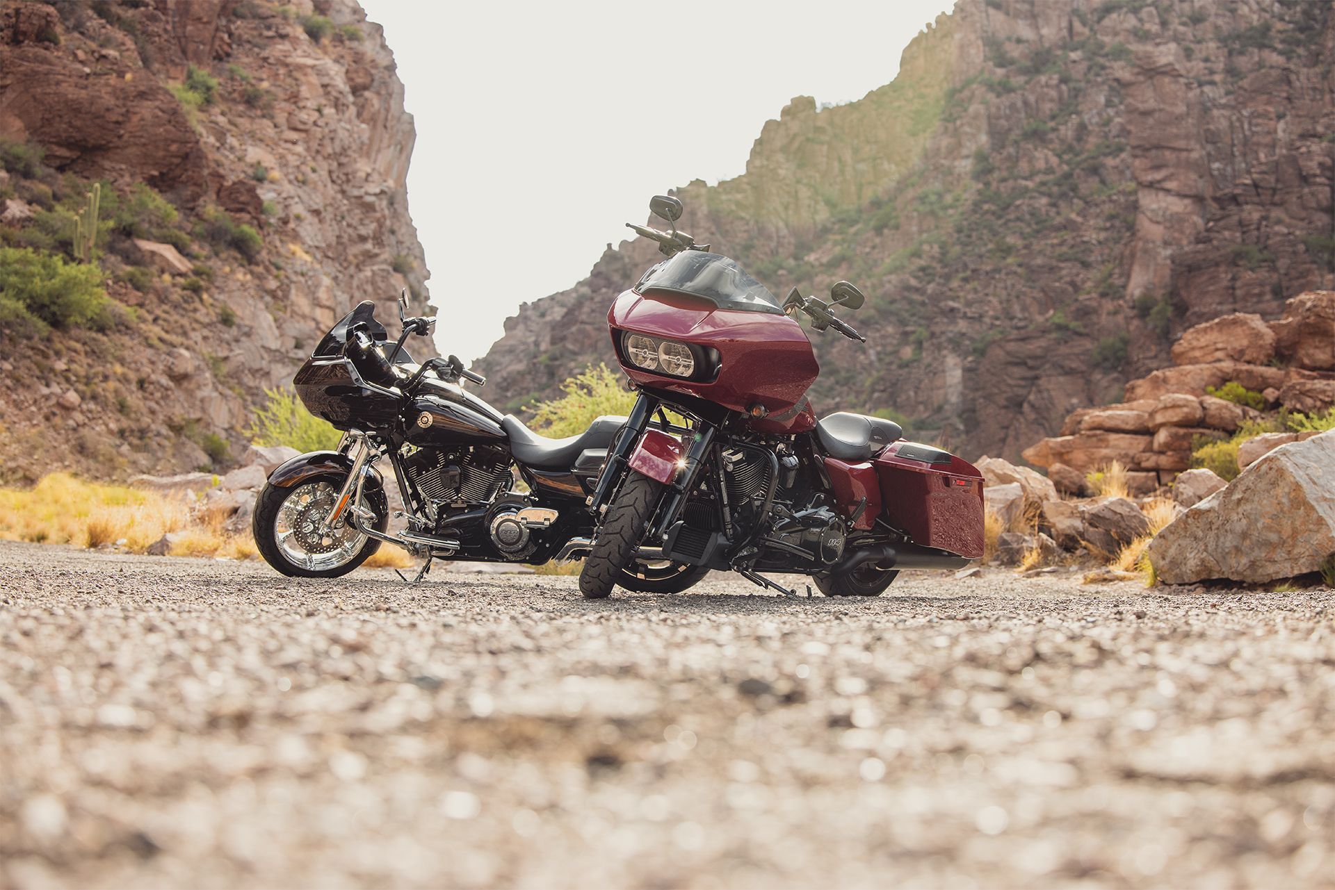 Black & red motorcycle