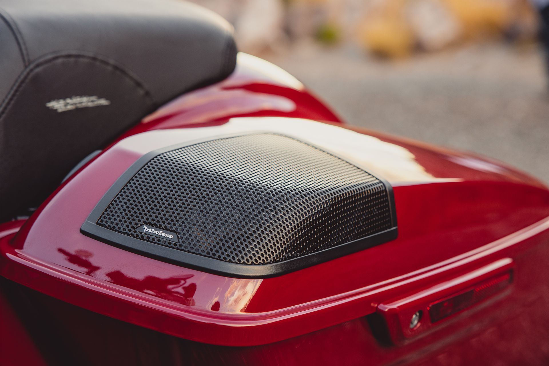 Motorcycle audio speaker