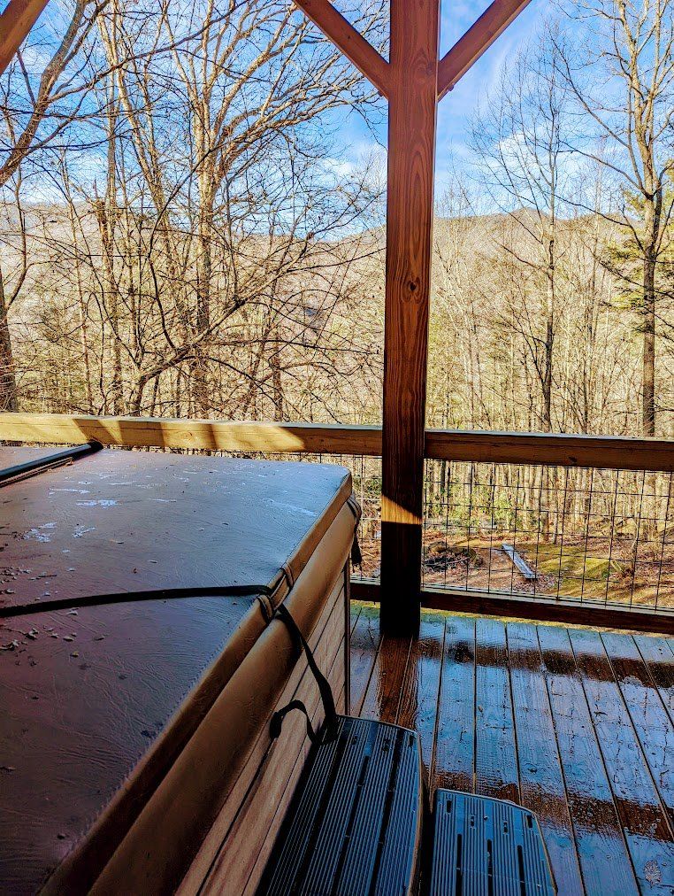 Bethel House Lower Porch Hot Tub