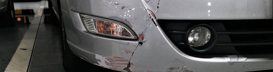 Front bumpber collision damage