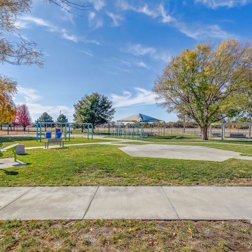 showing turf next to the sidewalk