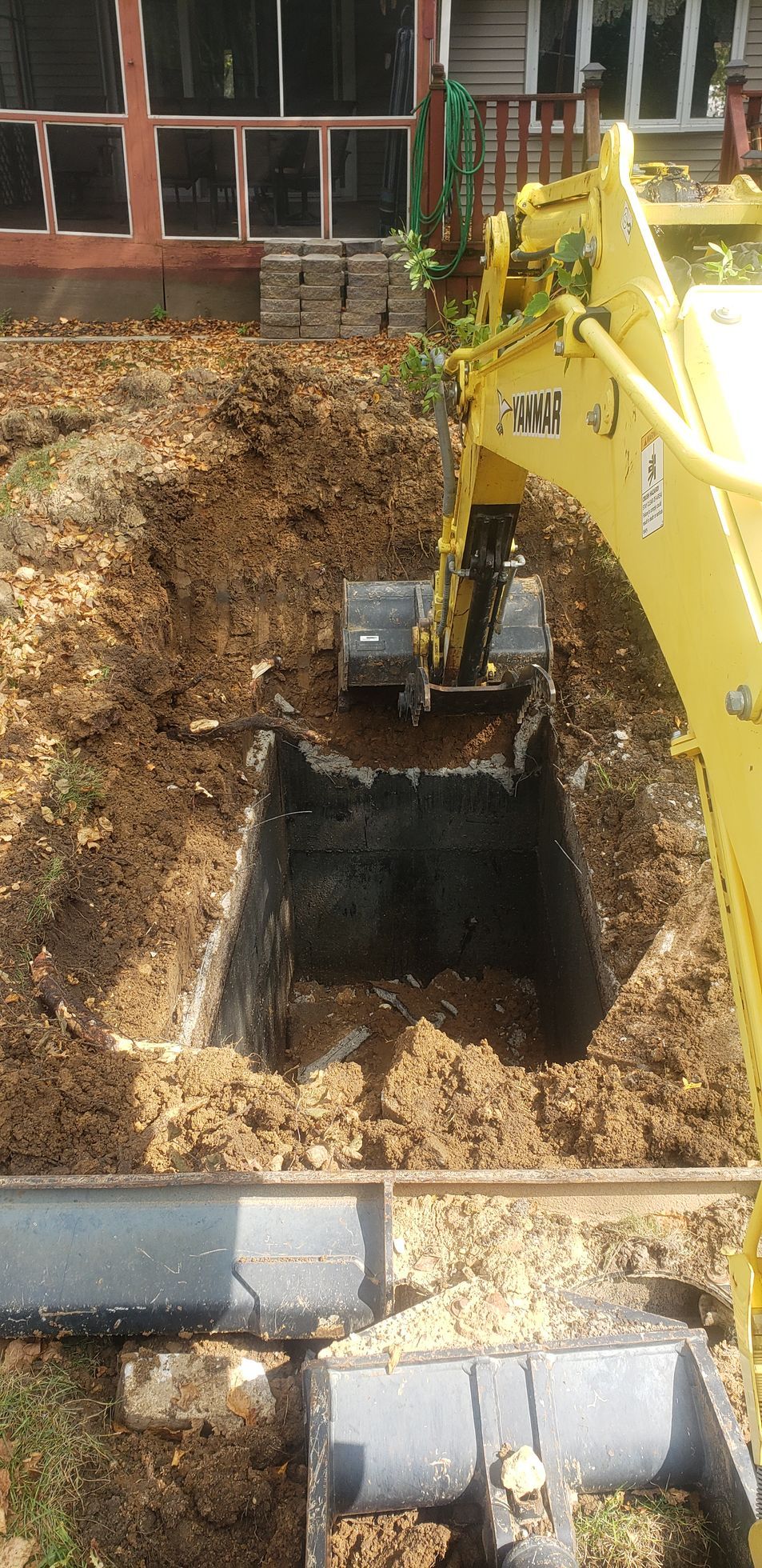 Septic tank laying