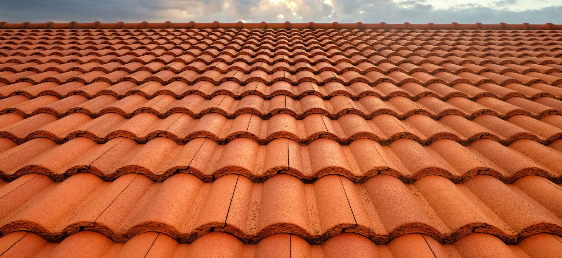 Clay roof tiles