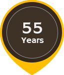 55 Years of Experience icon