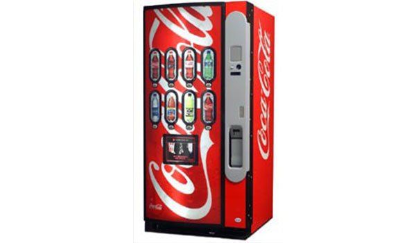 Coke bottle can beverage machine