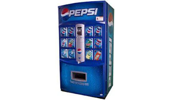 Pepsi bottle can beverage machine