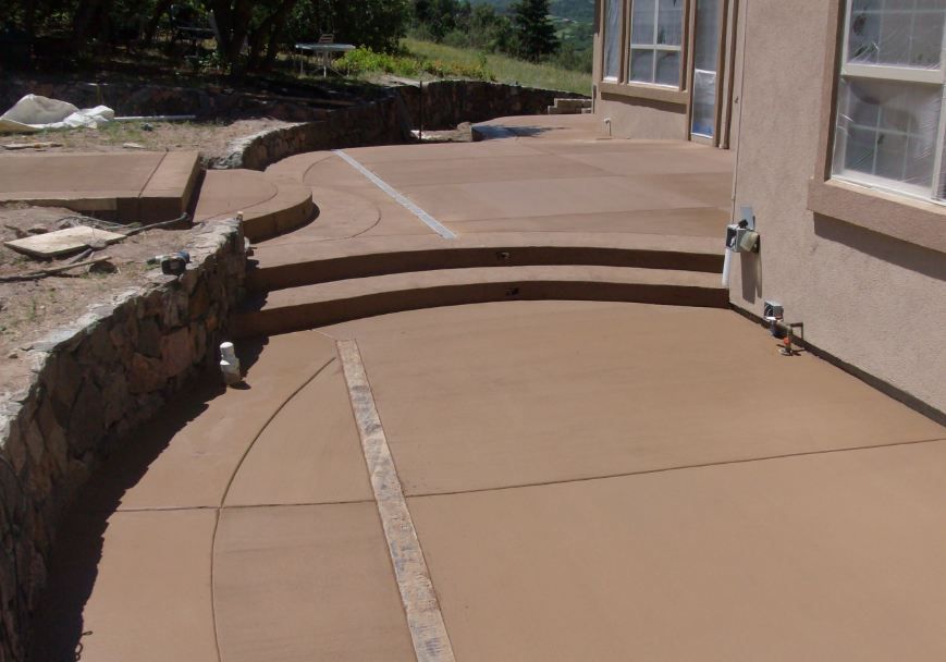 Concrete patio
