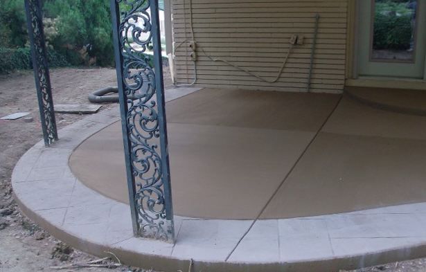 Concrete patio