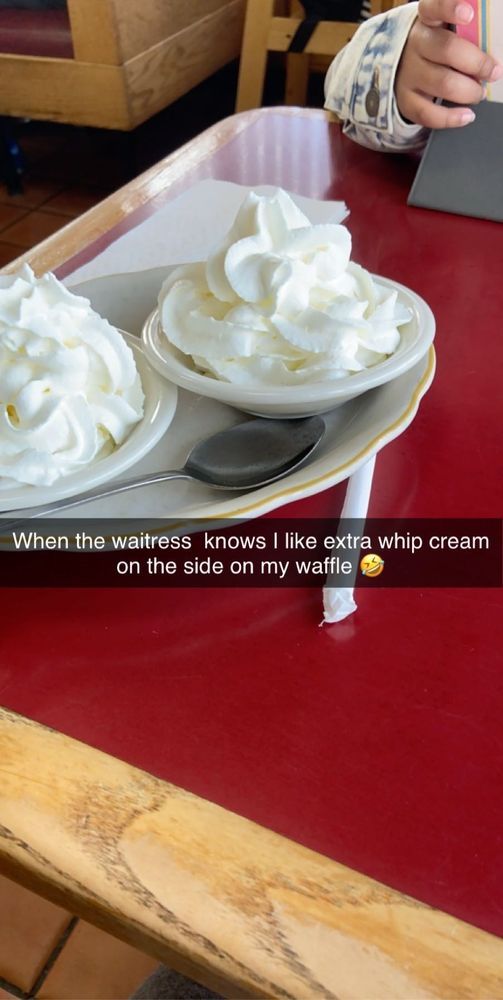 Extra whip cream