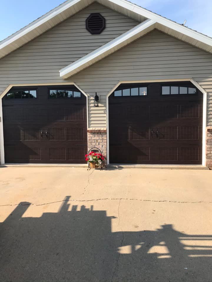 brown garage door