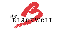The Blackwell logo: Red brushstroke B over the BLACKWELL in black text on white background.