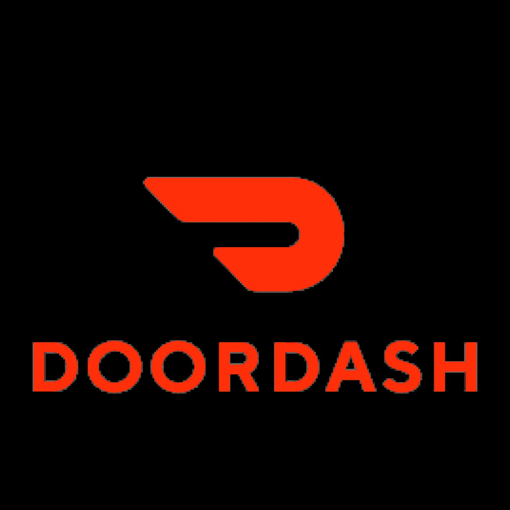 DoorDash logo: Red stylized 
