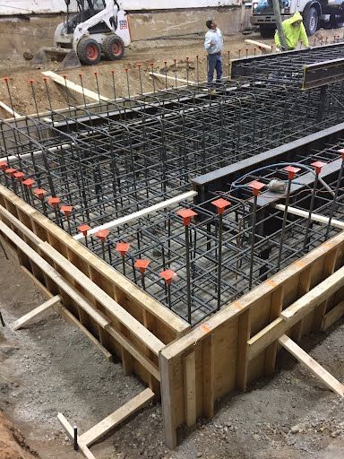 concrete construction on going