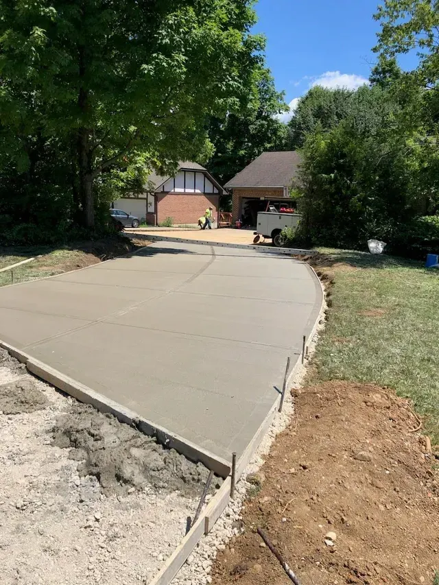 concrete driveway