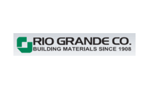 The logo for rio grande co. building materials since 1908