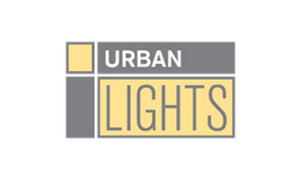 A logo for urban lights is shown on a white background.