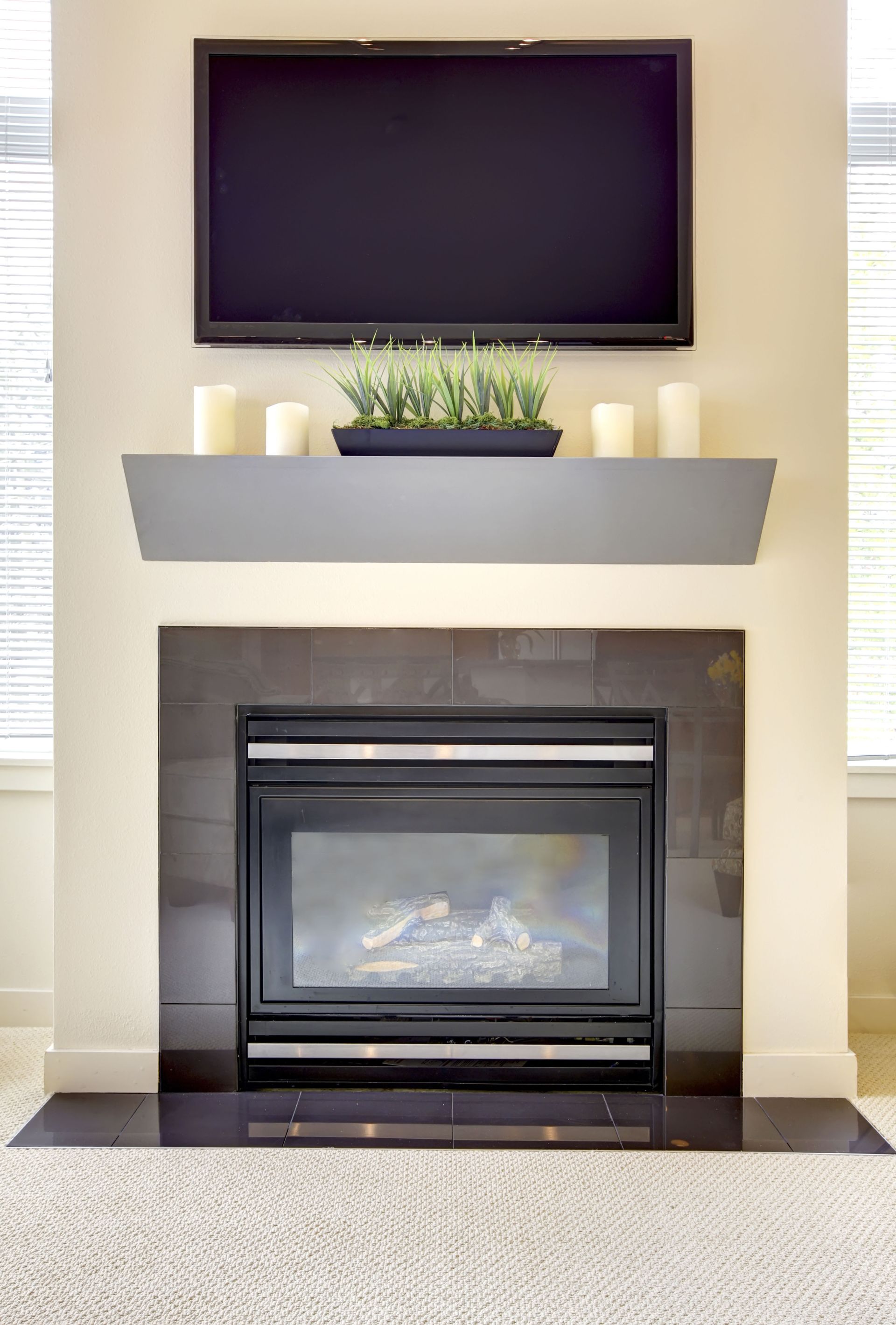 fireplace installation