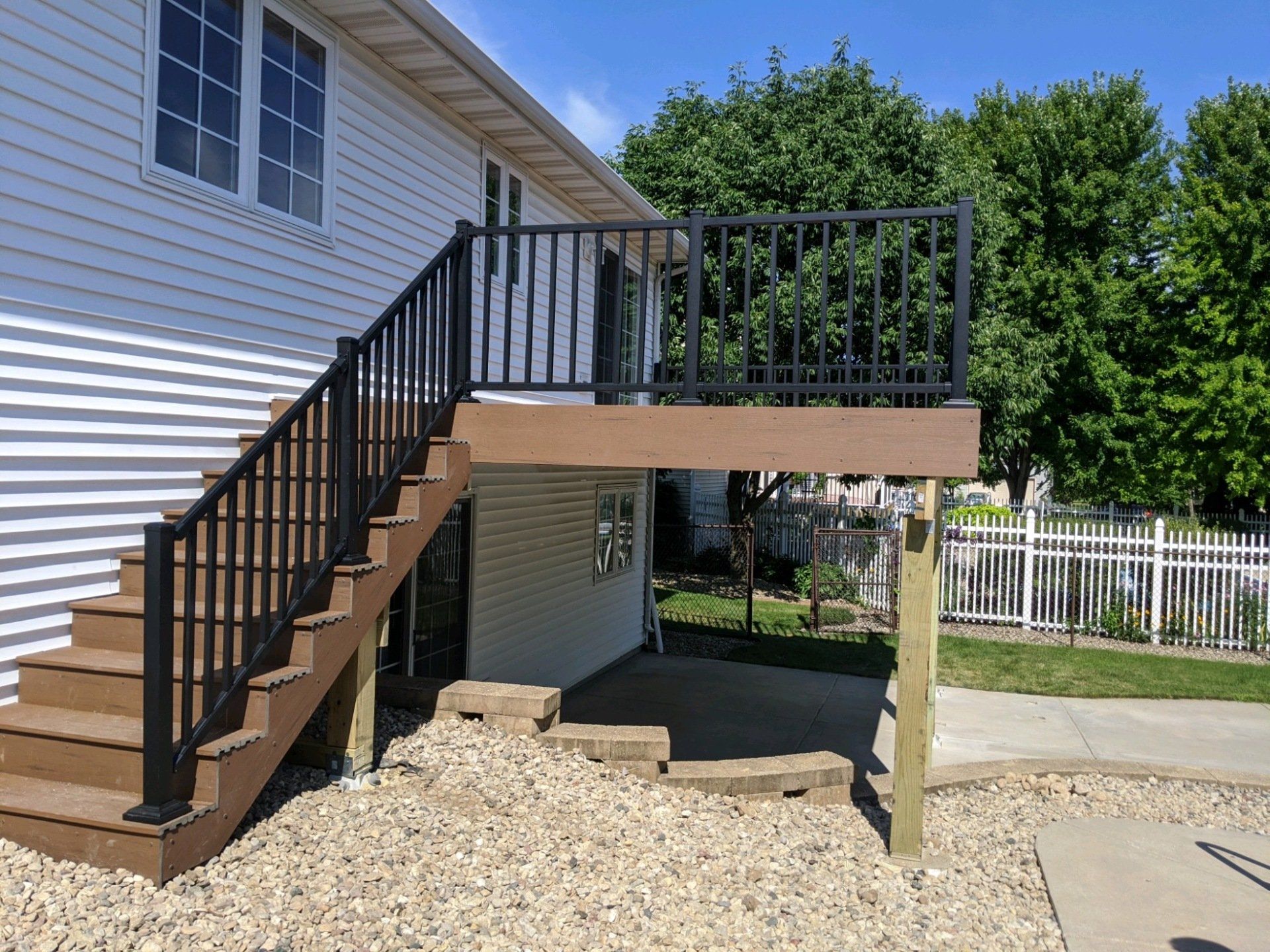 stair view of new deck