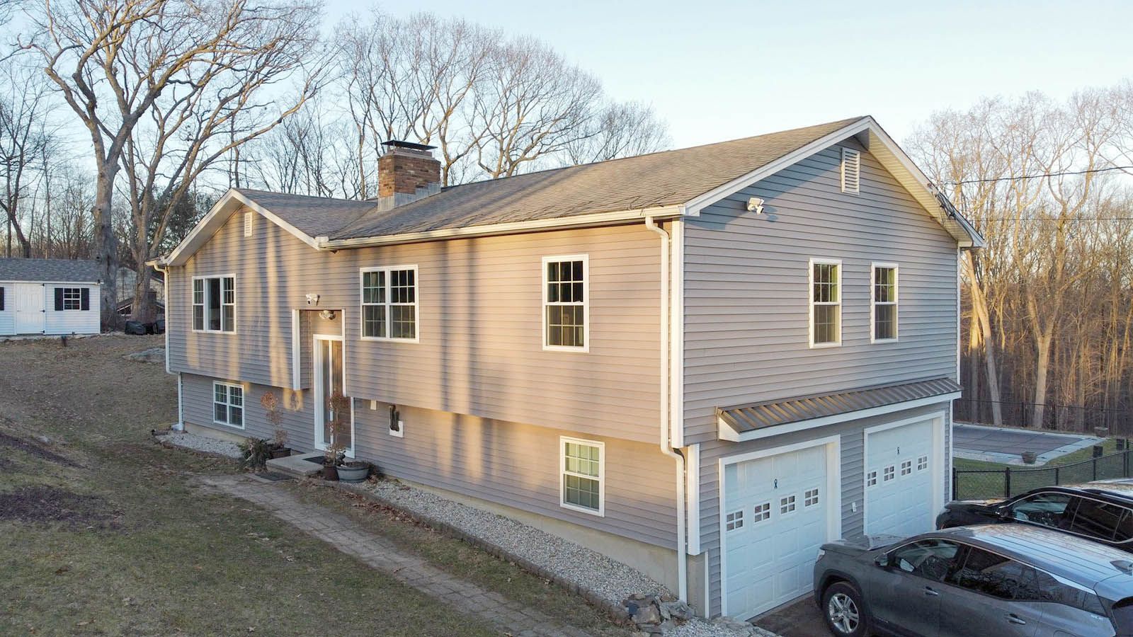 An beautiful house with new siding and roof