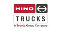 The logo for hino trucks is a toyota group company.