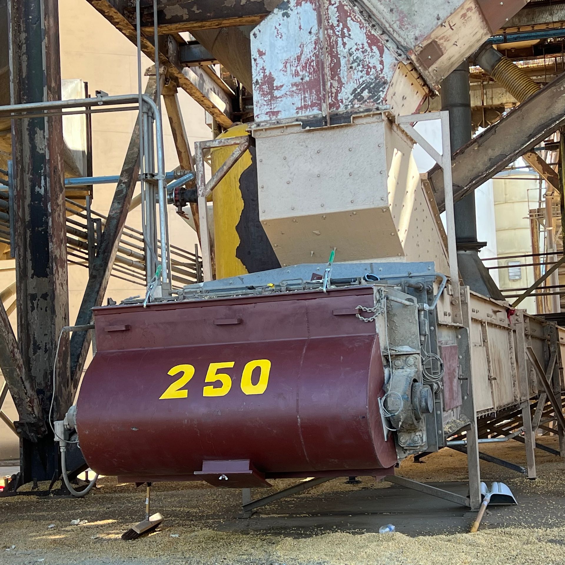 A machine with the number 250 on it