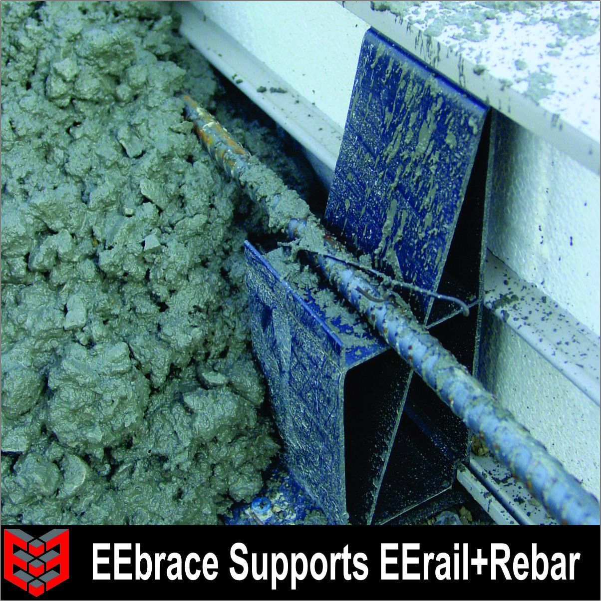 EEbrace Supports EErail+Rebar