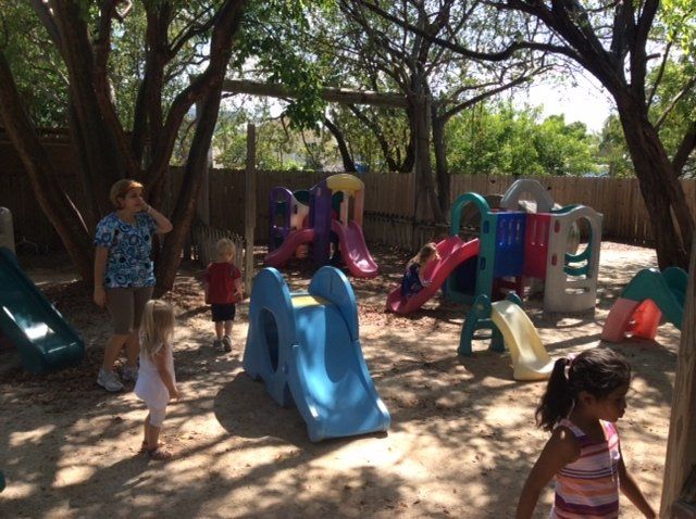 kids playing on play ground