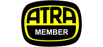 A black and yellow logo that says atra member on a white background.