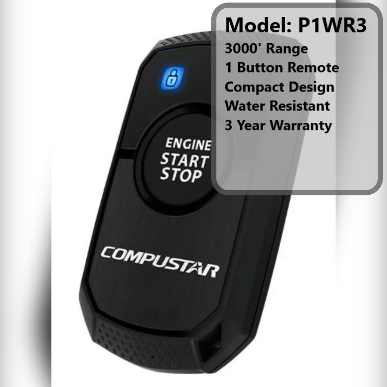 A compustar engine start stop remote has a 3 year warranty
